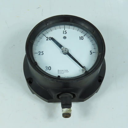 Ashcroft Q-8401 Pressure Gauge 0-30 PSI 4" Face