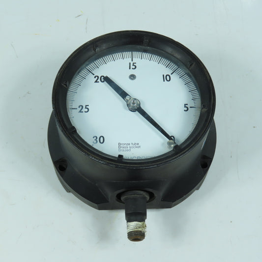 Ashcroft Q-8401 Pressure Gauge 0-30 PSI 4" Face