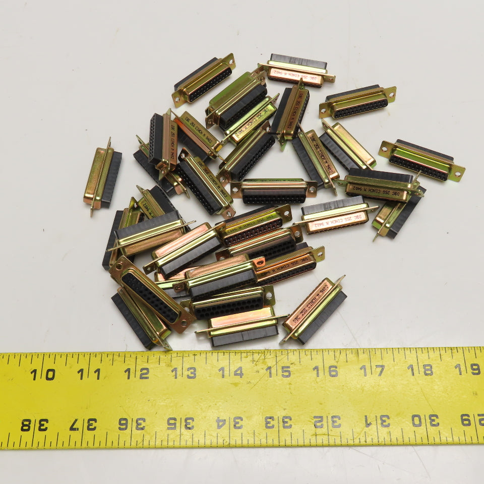 Cinch DBC 25S 25 Position Sub-D Connector Lot Of 34
