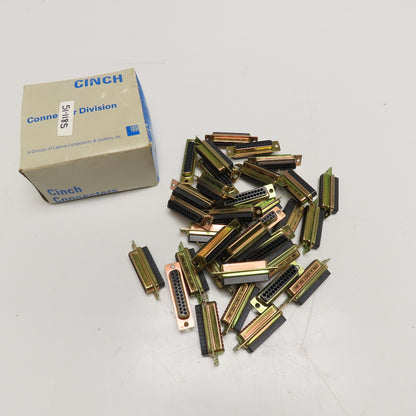 Cinch DBC 25S 25 Position Sub-D Connector Lot Of 34