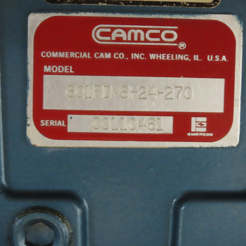 Camco 601RDM6H24-270 Roller Dial Index Drive .34HP 90VDC W/ 36" Table