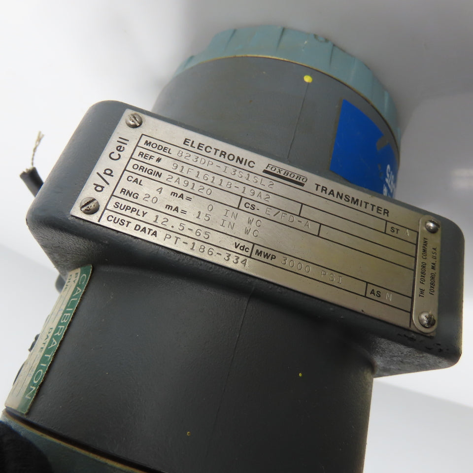 Foxboro 823DP-I3S1SL2 Electronic Pressure Transmitter 12.5-65VDC 4-20mA 3000PSI