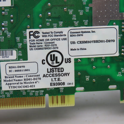 Conexant Systems RD01-D270 32 Bit Modem FAX Card