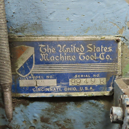 US Machine & Tool Co. 1 1HP Horizontal Mill Milling Machine 230V 3PH W/ Air Vise