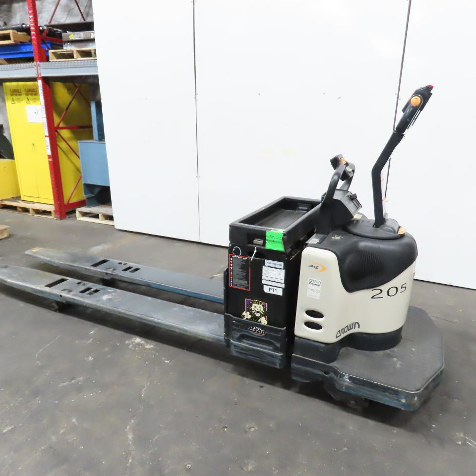 Crown PE4500-60 6000 LB 24V Walkie/Rider Pallet Jack Truck 96" x 10" LONG Forks