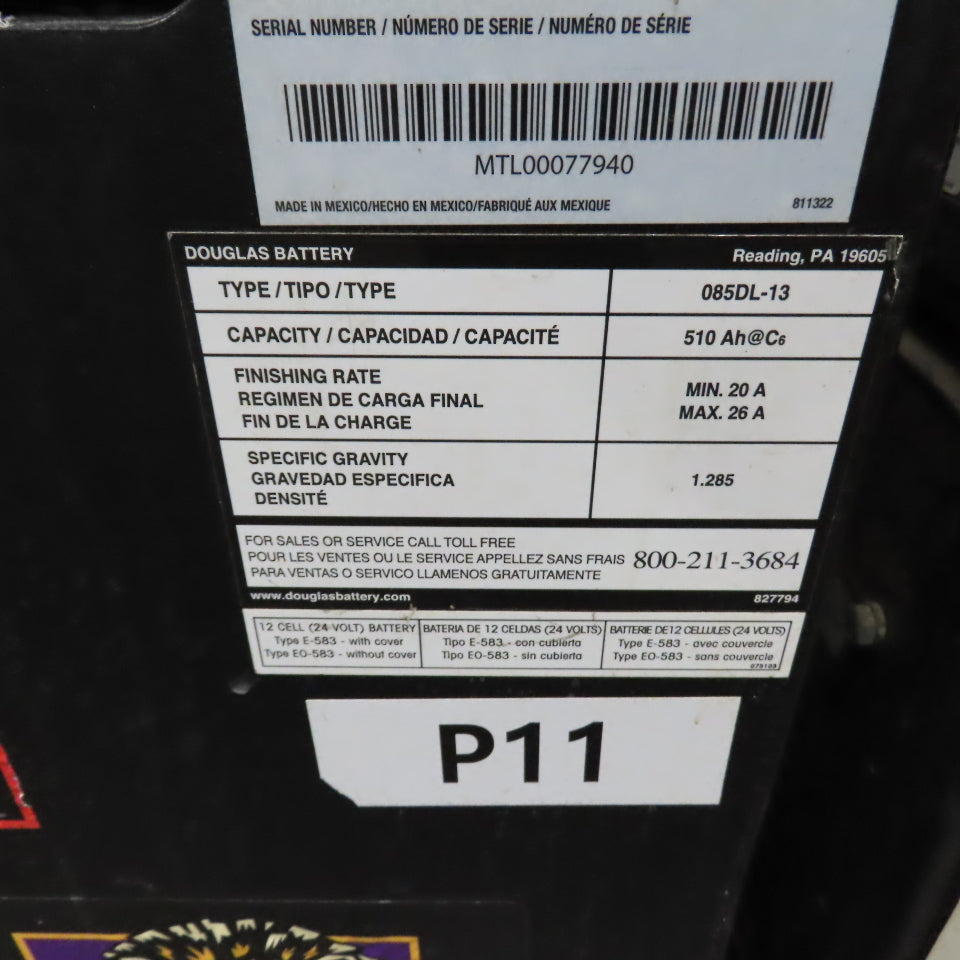 Crown PE4500-60 6000 LB 24V Walkie/Rider Pallet Jack Truck 96" x 10" LONG Forks