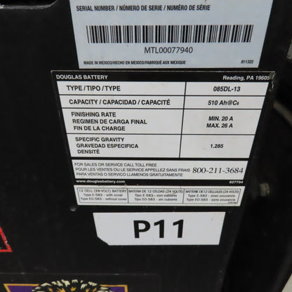Crown PE4500-60 6000 LB 24V Walkie/Rider Pallet Jack Truck 96" x 10" LONG Forks
