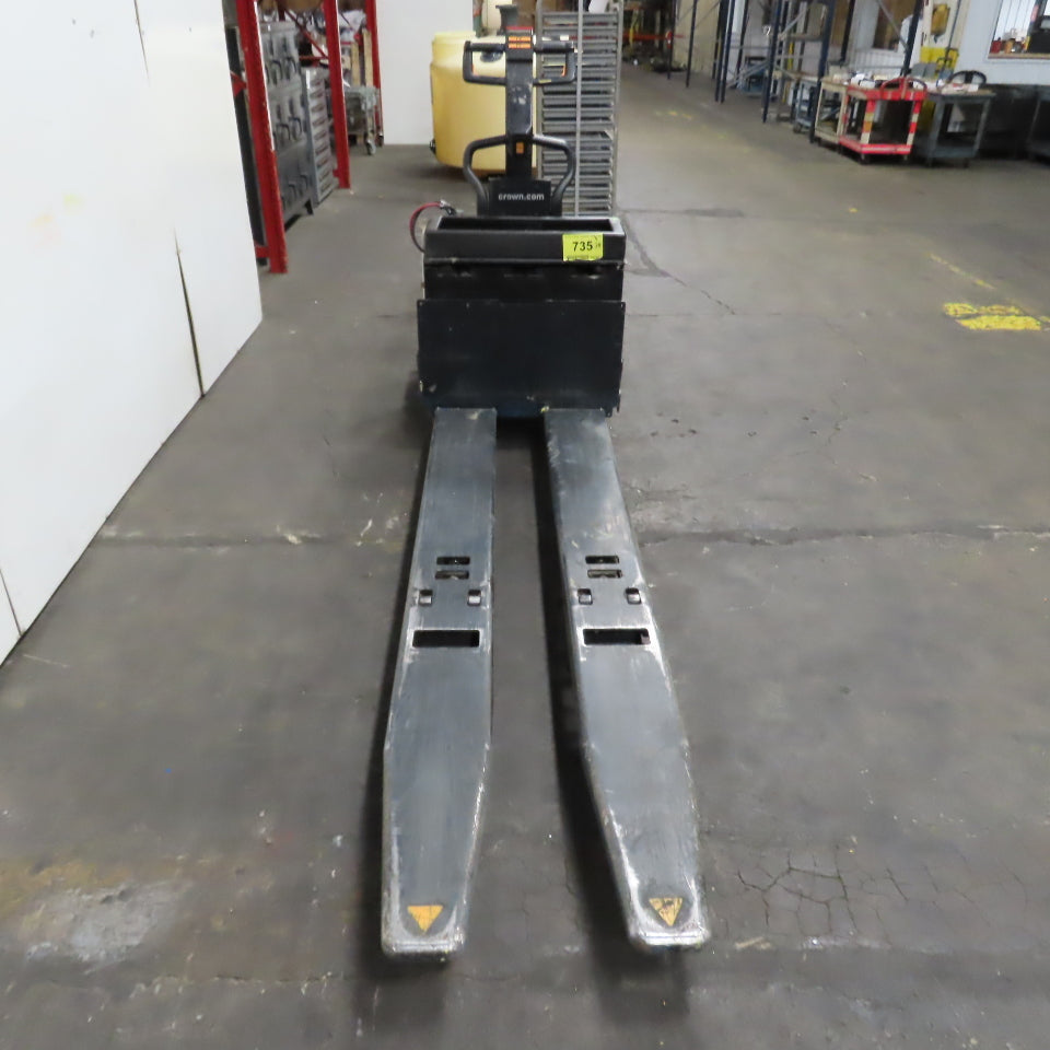 Crown PE4500-60 6000 LB 24V Walkie/Rider Pallet Jack Truck 96" x 10" LONG Forks
