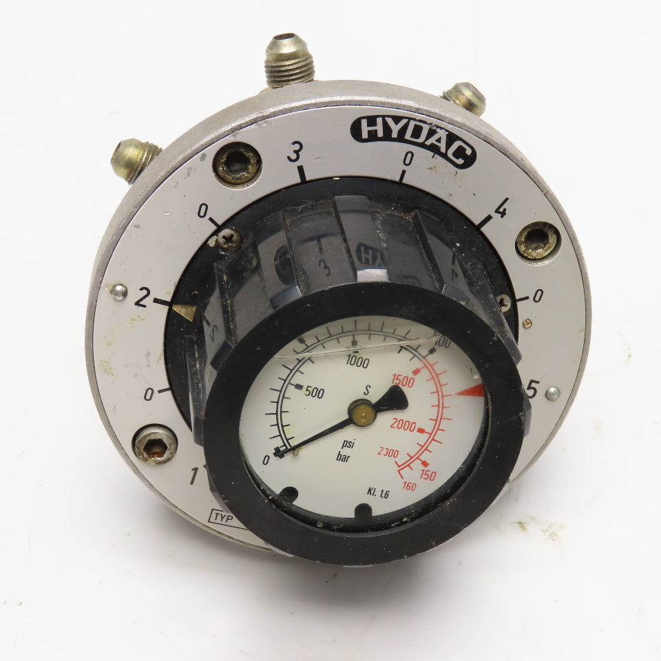 Hydac MS2A2.1/100/1450 6 Station Hydraulic Gauge Isolator 2300PSI