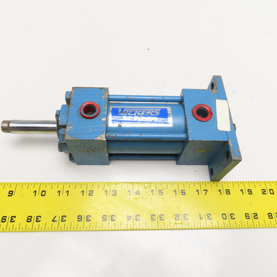 Vickers 2" Bore 2" Stroke Double Acting Double Rod Pneumatic Cylinder
