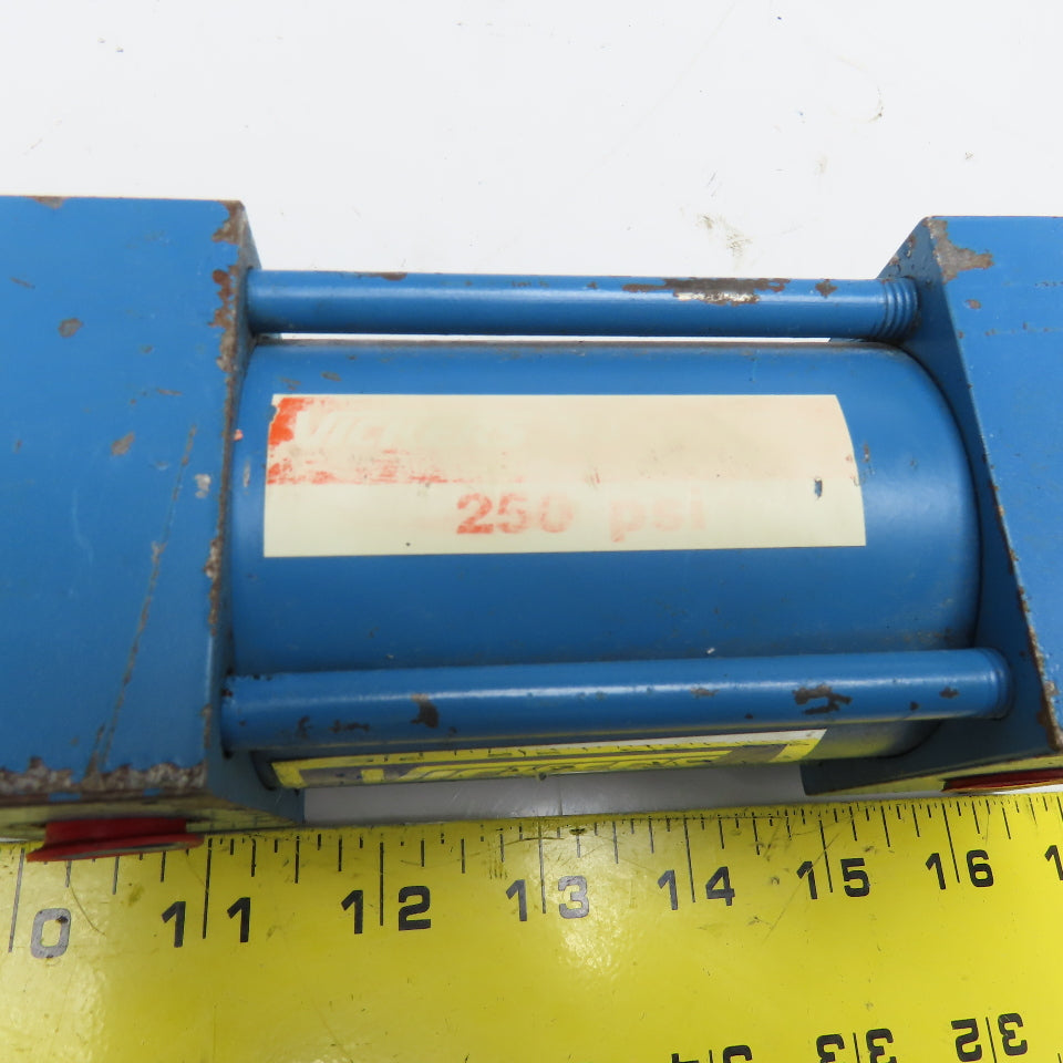 Vickers 2" Bore 2" Stroke Double Acting Double Rod Pneumatic Cylinder