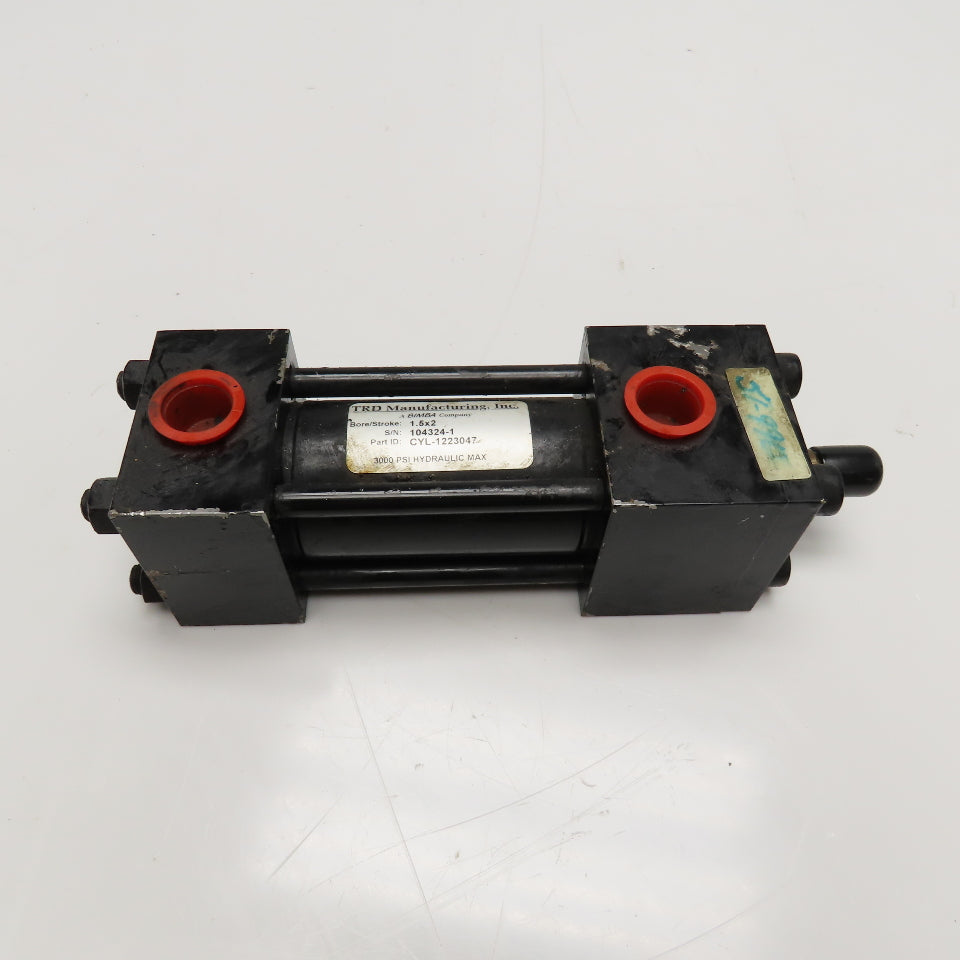 TRD Mfg. 1-1/2" Bore x 2" Stroke Double Acting Hydraulic Cylinder