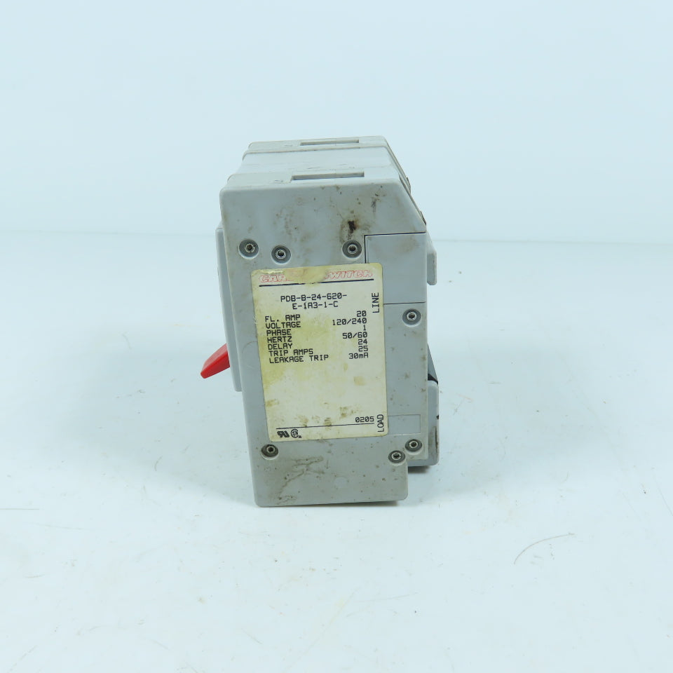 Carling Switch 20A SmartGuard Equipment Leakage Circuit Interrupter 120/240V