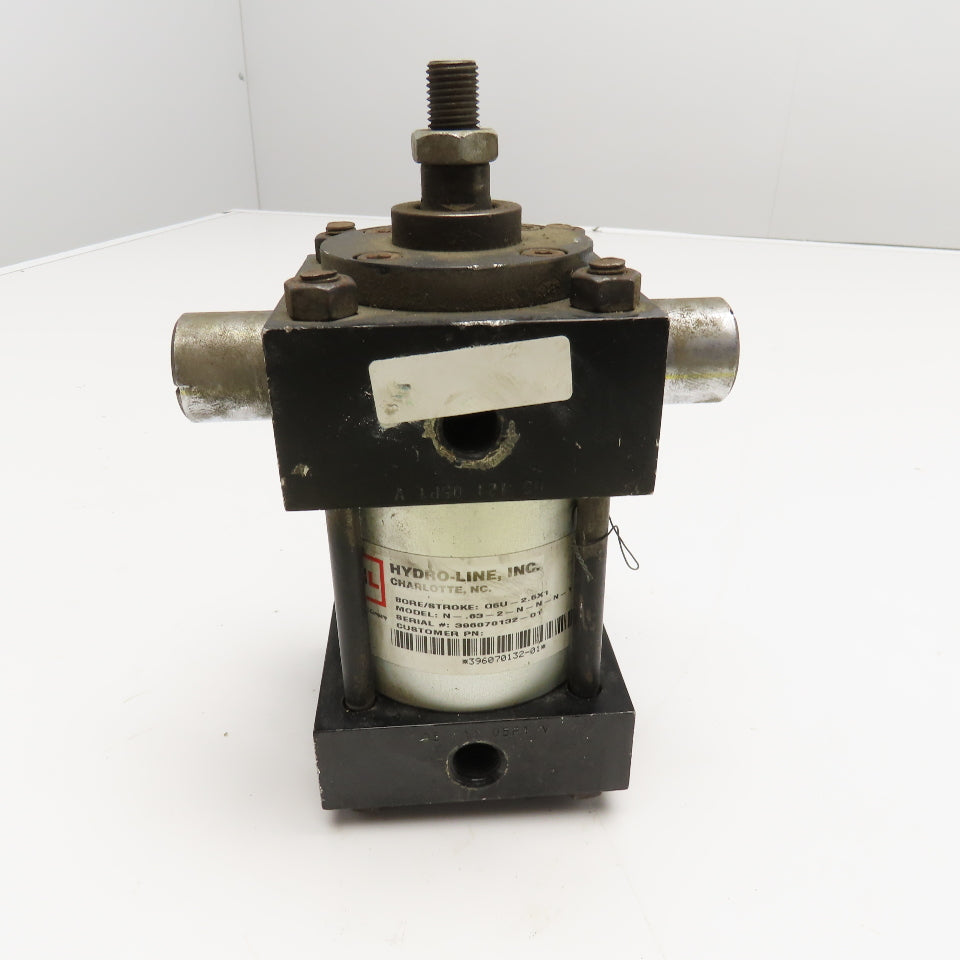 Hydro-Line 2-1/2" Bore x 1" Stroke Trunnion Mount Double Acting Air Cylinder