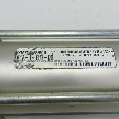 CKD JSC3-V-FA-80NB-300-3 Pneumatic Cylinder 80mm Bore 300mm Stroke 0.3-0.7MPa