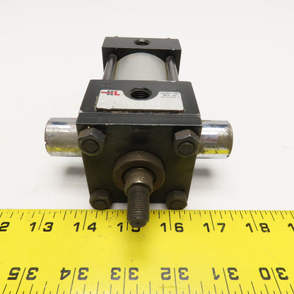 Hydro-Line Q5U-2x1 2" Bore x 1" Stroke Double Acting Trunnion Mount Air Cylinder
