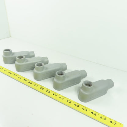 Appleton Unilet 3/4" LB Form 35 Conduit Body Lot Of 5