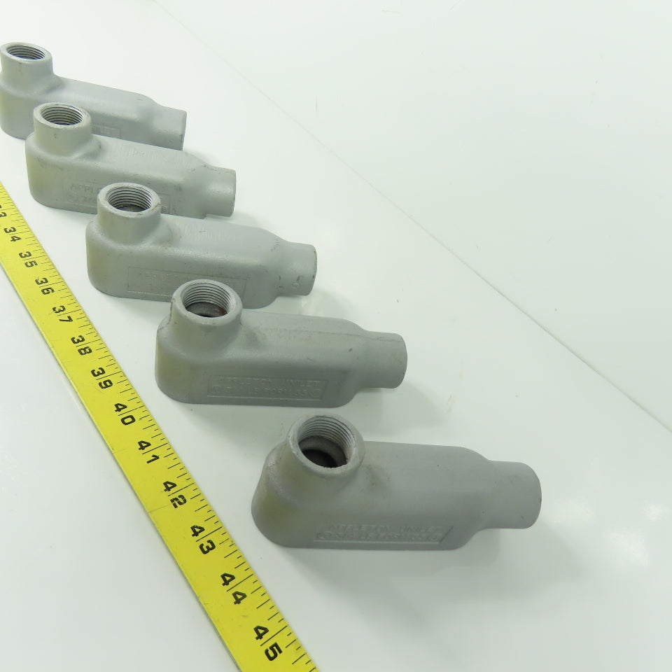 Appleton Unilet 3/4" LB Form 35 Conduit Body Lot Of 5