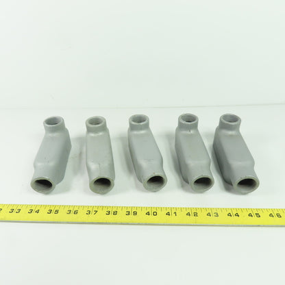 Appleton Unilet 3/4" LB Form 35 Conduit Body Lot Of 5