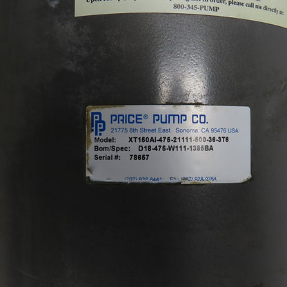 Price Pump XT150AI-475-21111-500-36-3T6 5HP Centrifugal Pump 3Ph 230/460V3450RPM