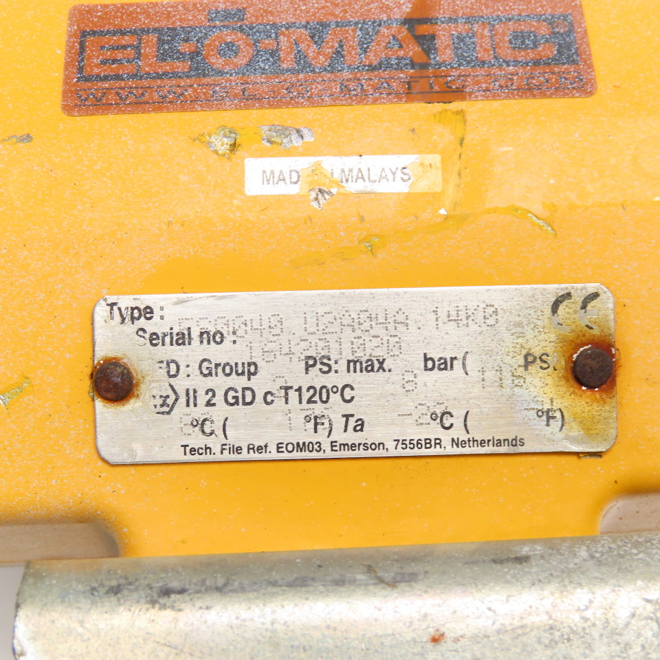 El-O-Matic ES0040 U2A04A 1/2" Flange CF8M Ball Valve Actuator Position Indicator
