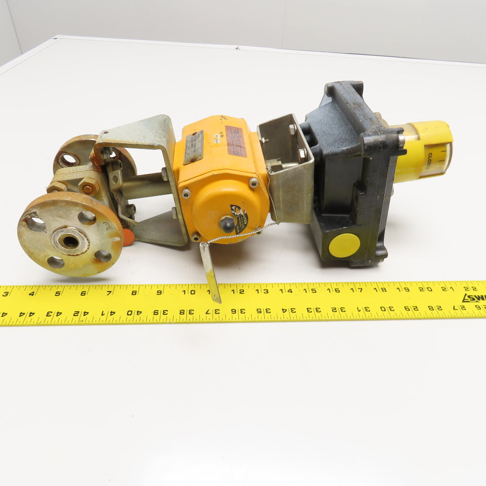 El-O-Matic ES0040 U2A04A 1/2" Flange CF8M Ball Valve Actuator Position Indicator