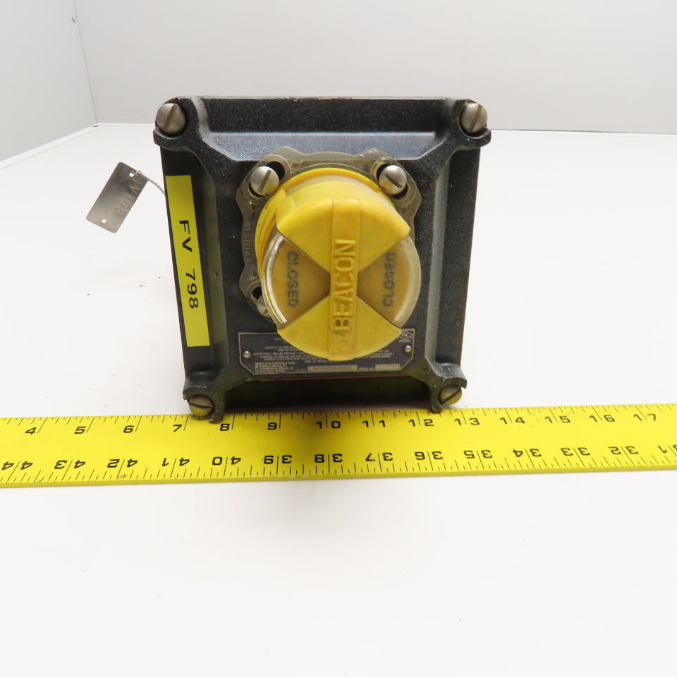 El-O-Matic ES0040 U2A04A 1/2" Flange CF8M Ball Valve Actuator Position Indicator