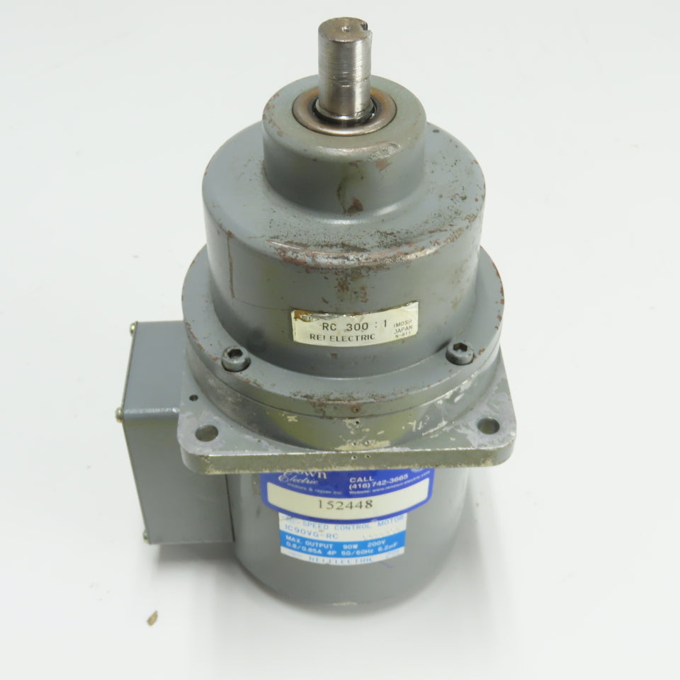 Rei Electric IC90VG-RC 300:1 Ratio Speed Control Motor 200V 90W 0.85A 4P
