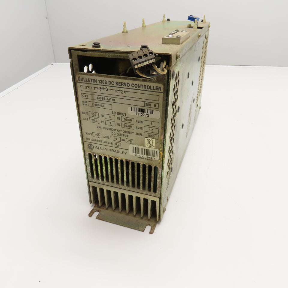 Allen Bradley 1388B-AV 10 120V 3Ph AC Input 150VDC Output Servo Controller