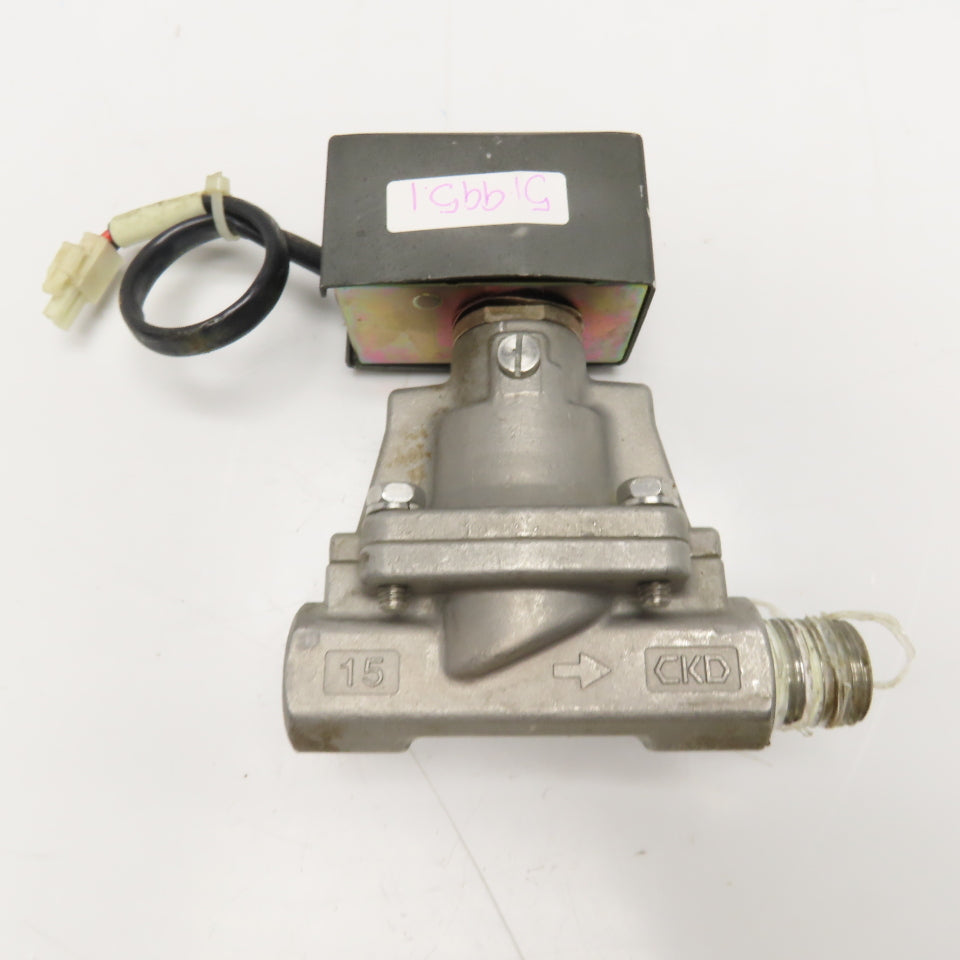 CKD AP11-15A Rc1/2" Solenoid Valve 0.05-0.6MPa WOG 24VDC Coil