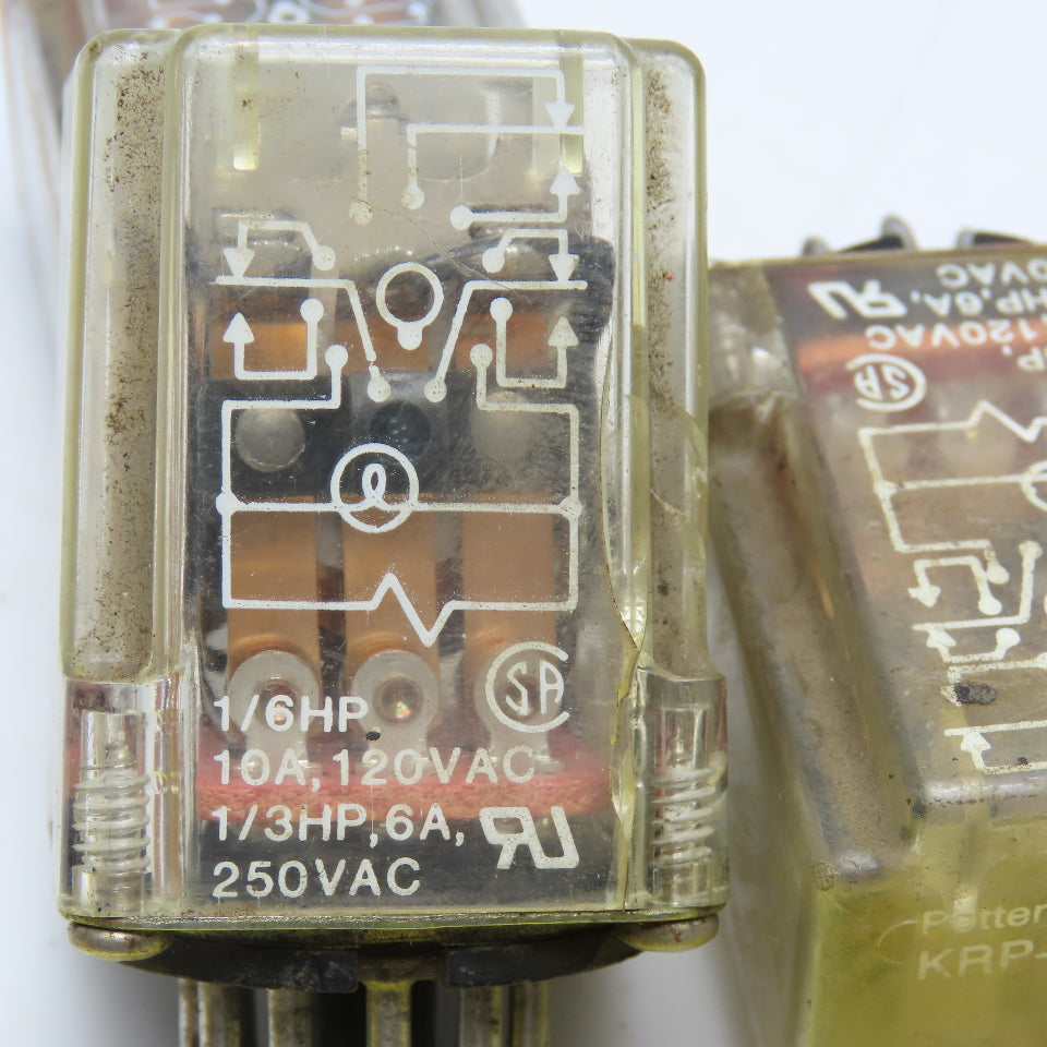 Potter & Brumfield KRP-14AN-120 Plug In Relay 120VAC Lot Of 3