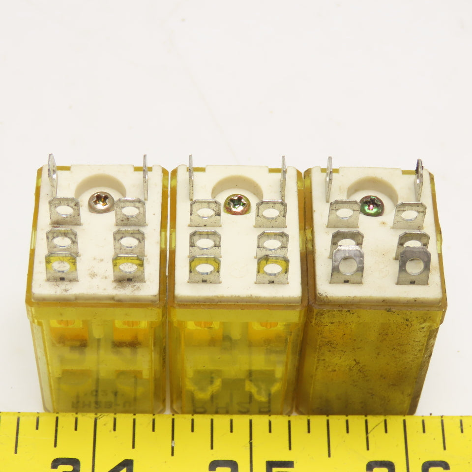 Idec RH2B-U Plug In Relay 24VDC Coil Lot Of 3