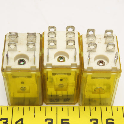 Idec RH2B-U Plug In Relay 24VDC Coil Lot Of 3