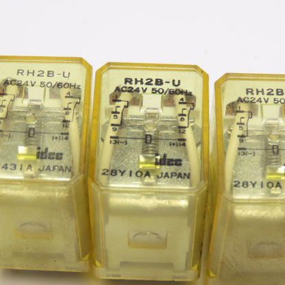 Idec RH2B-U Plug In Relay 24V AC Coil Lot Of 3