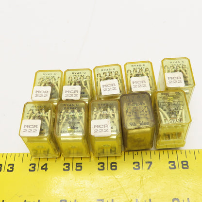 Idec RY4S-U Plug In Relay 24V AC Coil Lot Of 10