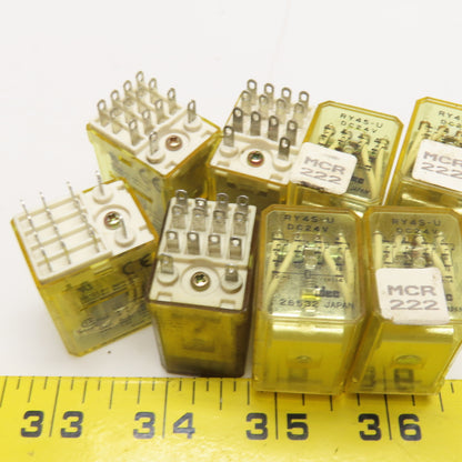 Idec RY4S-U Plug In Relay 24V AC Coil Lot Of 10
