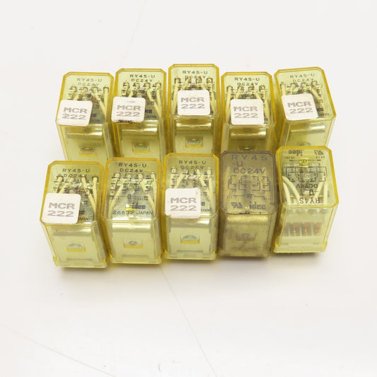Idec RY4S-U Plug In Relay 24V AC Coil Lot Of 10