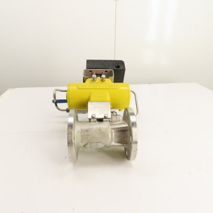 Velan 00313-SSGA 2" 150# CF8M Ball Valve w/ Hytork 130 Actuator & PMV EP5