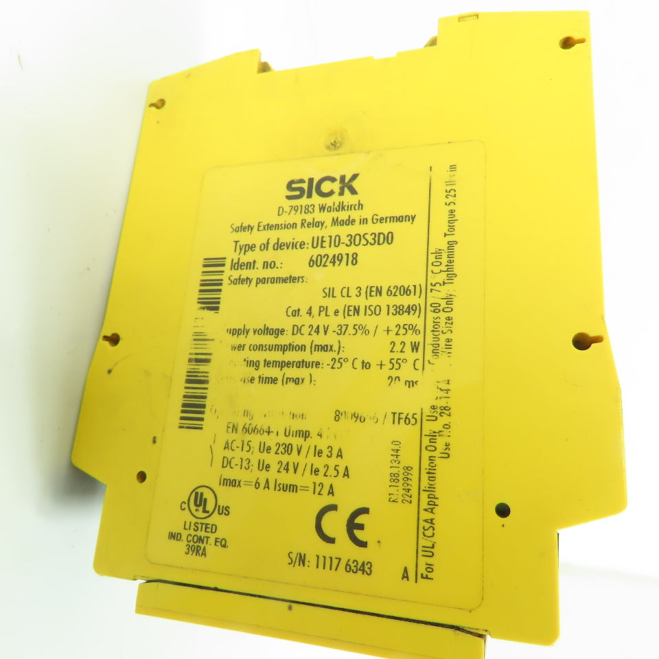 Sick UE10-30S3D0 Safety Extension Relay 24VDC