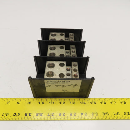 Ferraz Shawmut 68133 3 Pole (2)350MCM -#6 Line (6) 2/0-#14 Distribution Block