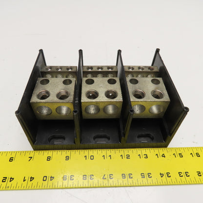 Ferraz Shawmut 68133 3 Pole (2)350MCM -#6 Line (6) 2/0-#14 Distribution Block