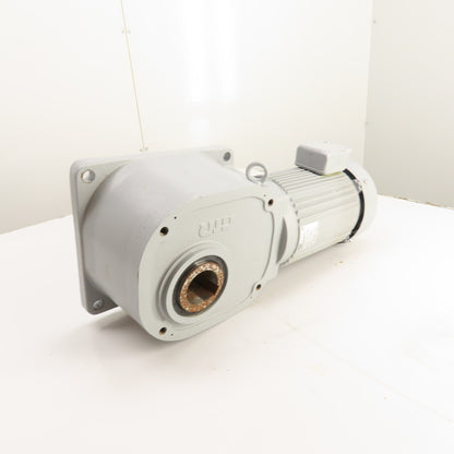 Nissei GTR FSMN-55-25-220 3HP 2.2kW Gear Motor 25:1 Ratio 220V 3Ph 68RPM