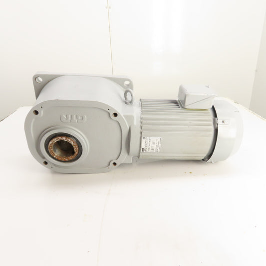 Nissei GTR FSMN-55-25-220 3HP 2.2kW Gear Motor 25:1 Ratio 220V 3Ph 68RPM