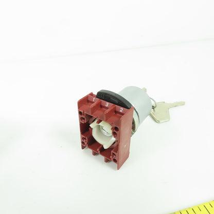 General Electric P9MSCZ0T95 Key Selector Switch NEW