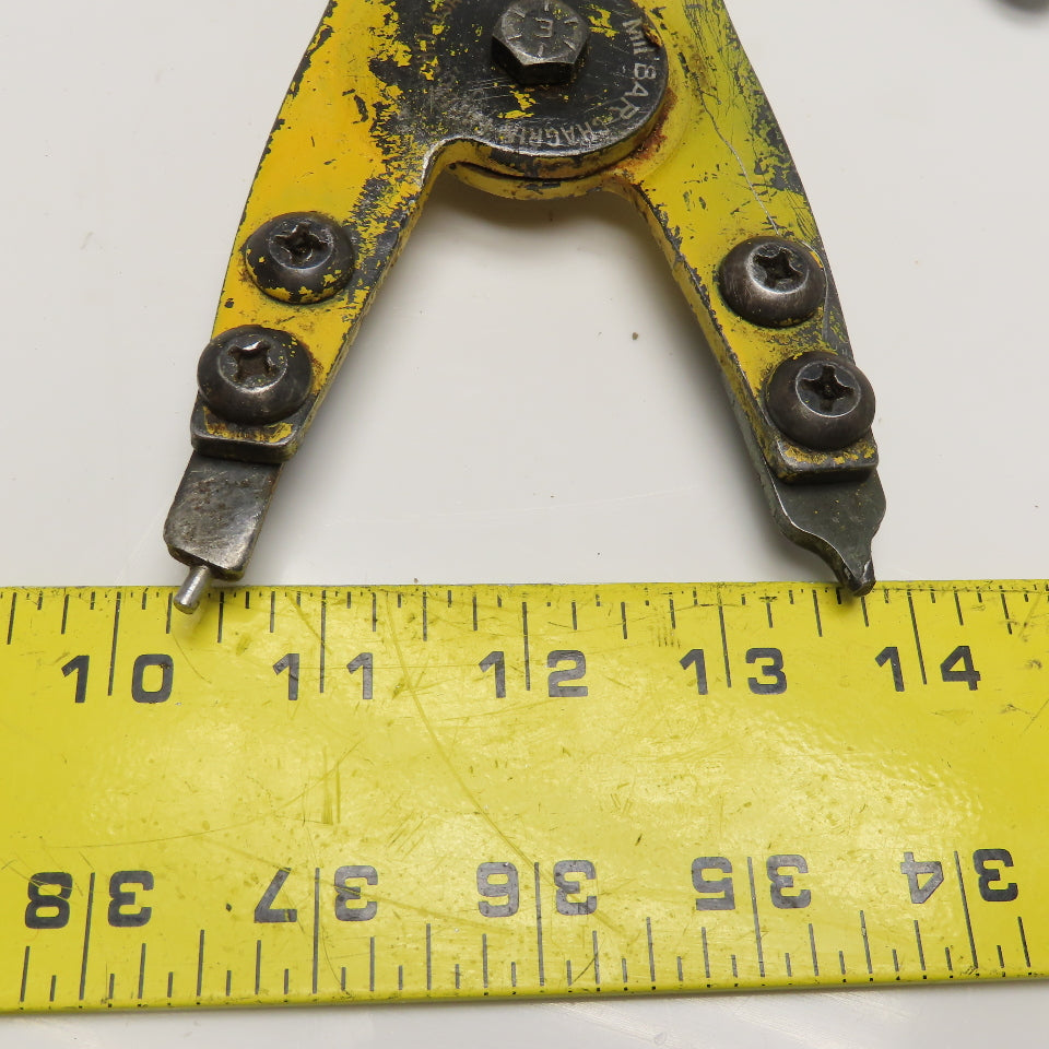 Milbar 68R Ratcheting Retaining Ring Plier Opens To 3-1/2" Needs Tips