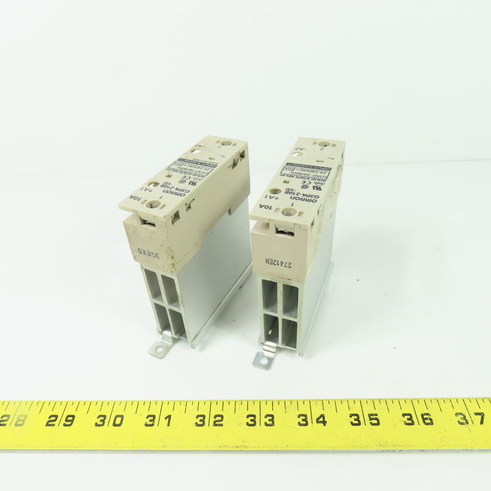 Omron G3PA-210B-VD Solid State Relay 24-240VAC Load 10A 2-24VDC Input Lot Of 2