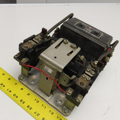 General Electric CR7006E 101ET Size 3 Motor Starter 600V 50Hp 110V 40Hz Coil