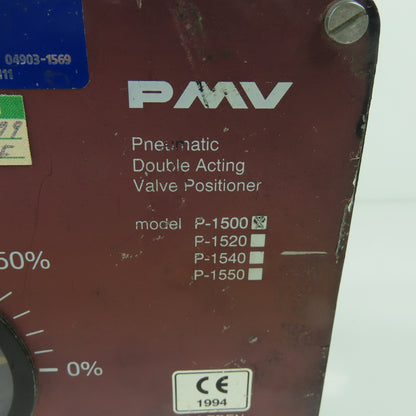 PMV P-1500 Pneumatic Double Acting Rotary Valve Positioner