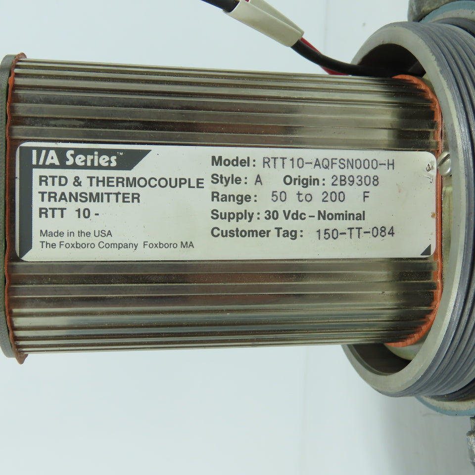 Foxboro RTT10-AQFSN000-H I/A Series RTD Thermocouple Temperature Transmitter