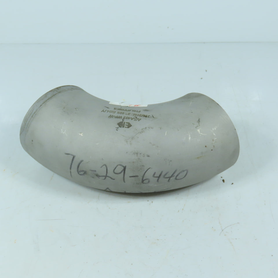 EP 3" Sch 10S 90 Degree Elbow 316/316L Stainless Steel Butt Weld
